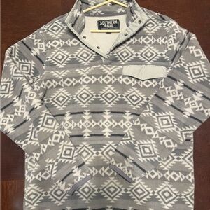 Southern Gray Patterned Men's Sweatshirt